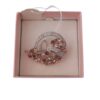 Broche de rodio con circonitas y cristal