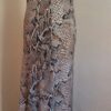 Vestido largo tirantes en tejido  de serpiente - Imagen 4