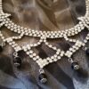 Collar de rodio, circonitas y cristal de la marca (Asfour Crystal) - Imagen 3