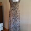 Vestido largo tirantes en tejido  de serpiente - Imagen 2