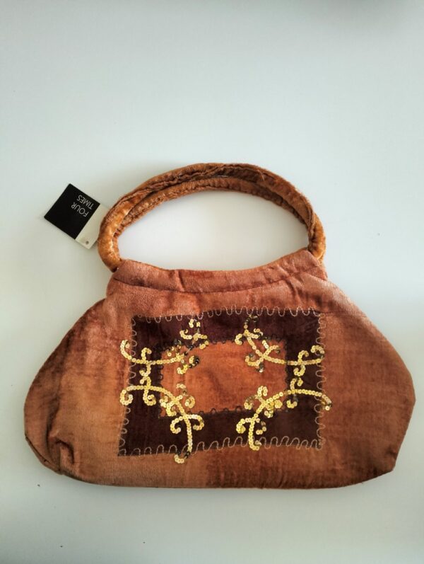 Bolso Marron de teciopelo1