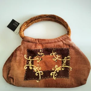 bolso marron de terciopelo1