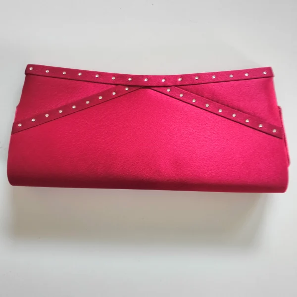 cartera raso rojo1