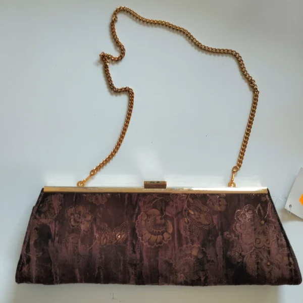 cartera terciopelo marron1